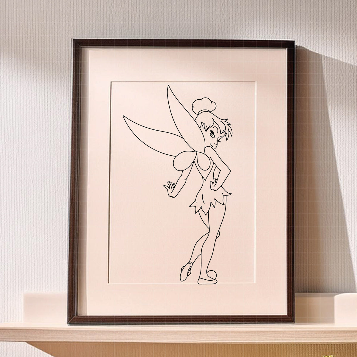 COD7149 - Tinker Bell bundle line art, Disney clipart Svg, Png, Eps, Dxf, Jpeg, vector.