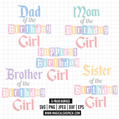 COD7202 - Disney Birthday Squad bundle, Disney clipart Svg, Png, Eps, Dxf, Jpeg, vector.