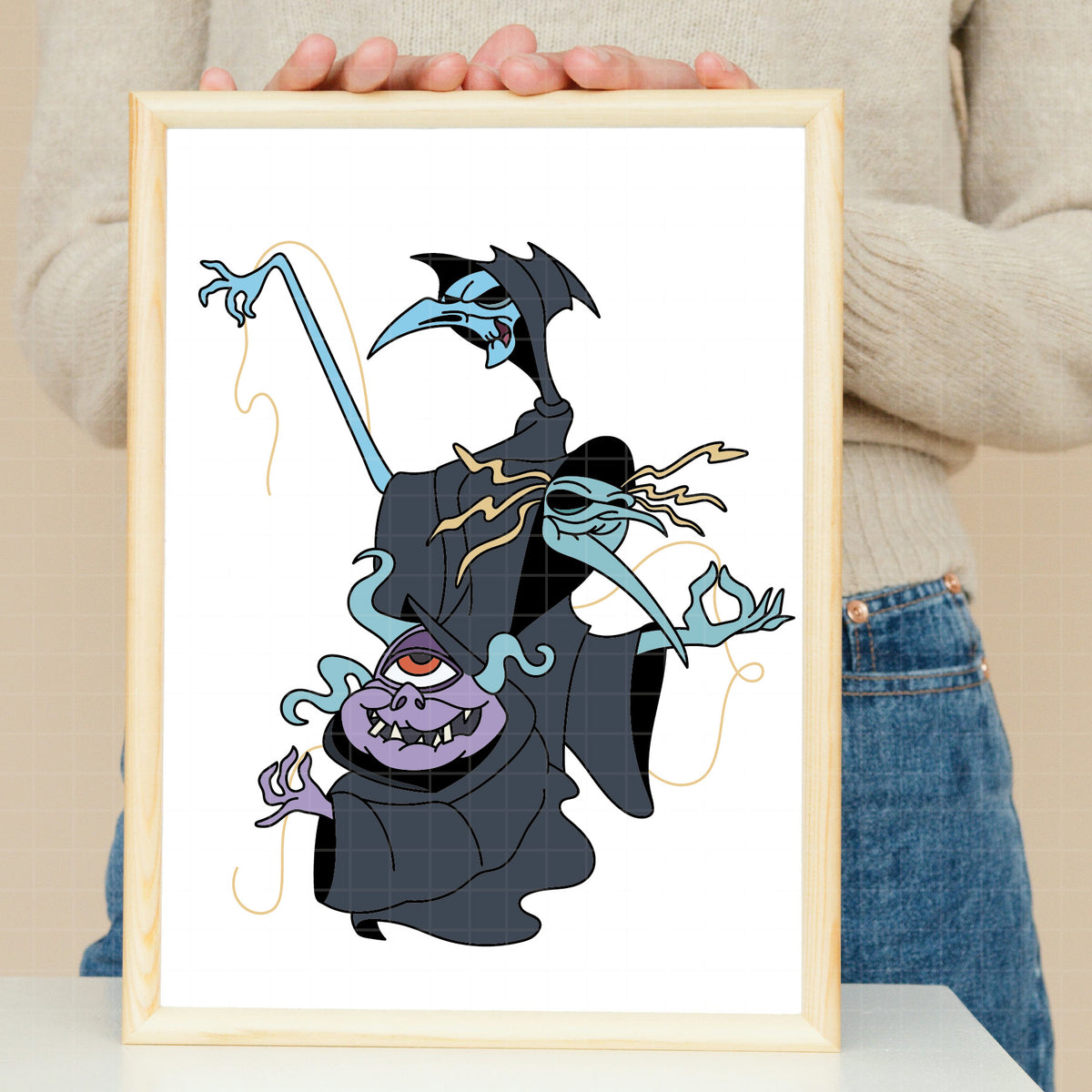 COD7203 - The Fates From Hercules bundle, Disney villains clipart Svg, Png, Eps, Dxf, Jpeg, vector.