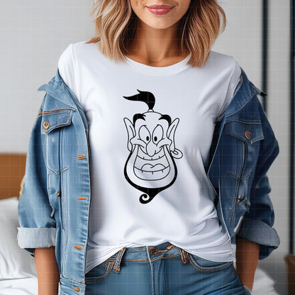 COD7221 - Genie of Aladdin bundle line art, Disney clipart Svg, Png, Eps, Dxf, Jpeg, vector.