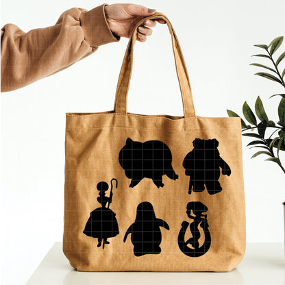 COD7289 - Toy story Silhouettes bundle, Disney clipart Svg, Png, Eps, Dxf, Jpeg, vector.