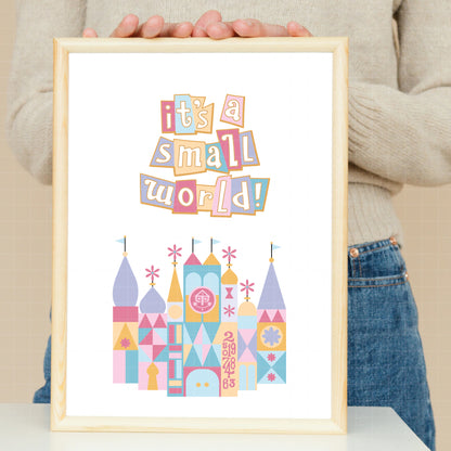 COD7292 - Disney Castle It's a Small World bundle, Disneyland clipart Svg, Png, Eps, Dxf, Jpeg, vector.