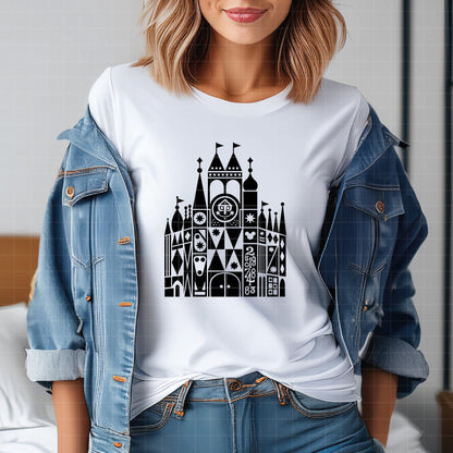 COD7304 - Disney Castle It's a Small World bundle, Disneyland clipart Svg, Png, Eps, Dxf, Jpeg, vector.