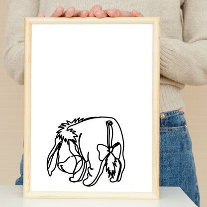 COD7309 - Eeyore bundle Doodles, Disney clipart Svg, Png, Eps, Dxf, Jpeg, vector.