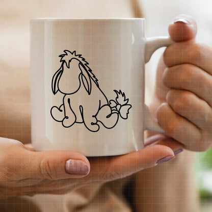 COD7309 - Eeyore bundle Doodles, Disney clipart Svg, Png, Eps, Dxf, Jpeg, vector.