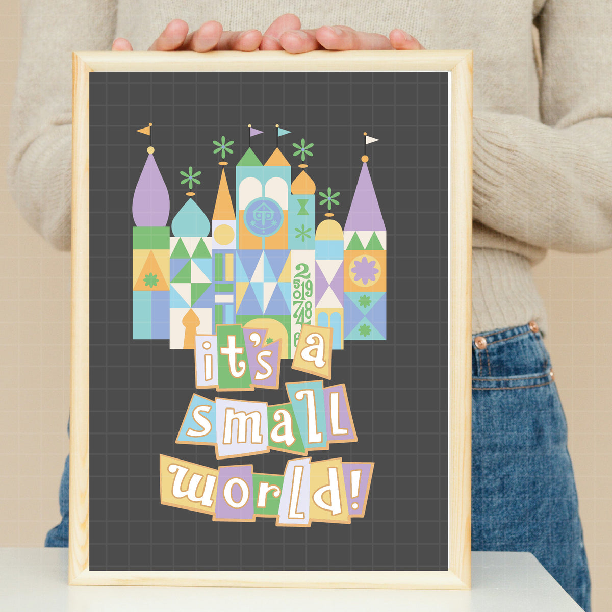 COD7311 - Disney Castle It's a Small World bundle, Disneyland clipart Svg, Png, Eps, Dxf, Jpeg, vector.
