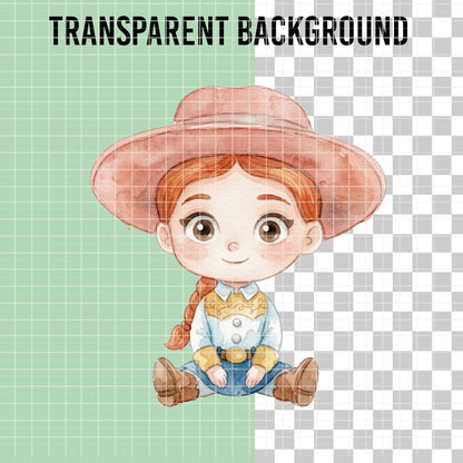 COD7319 - Little Toy Story characters PNG bundle Watercolor, Disney clipart.