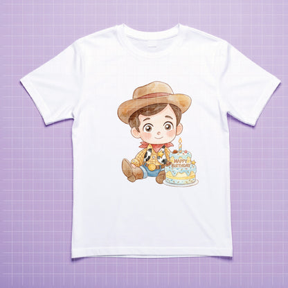 COD7320 - Littles Jessie & Woody Birthdays PNG bundle Watercolor, Disney clipart.