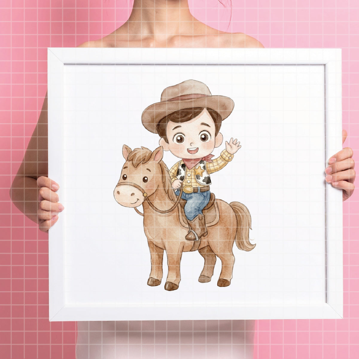 COD7321 - Little Sheriff Woody PNG bundle Watercolor, Disney clipart.