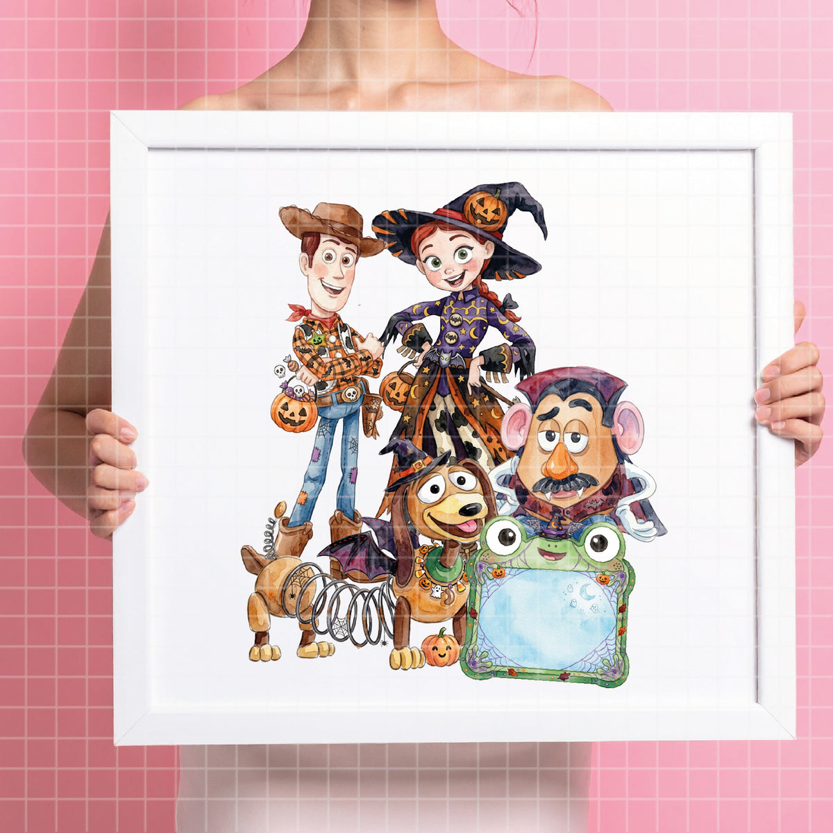 COD7326 - Toy Story Halloween PNG bundle Watercolor, Disney clipart.