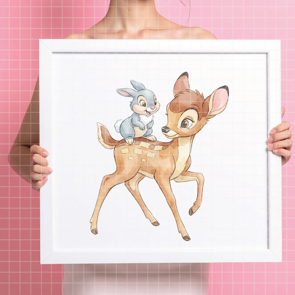 COD7329 - Little Bambi PNG bundle Watercolor, Disney clipart.