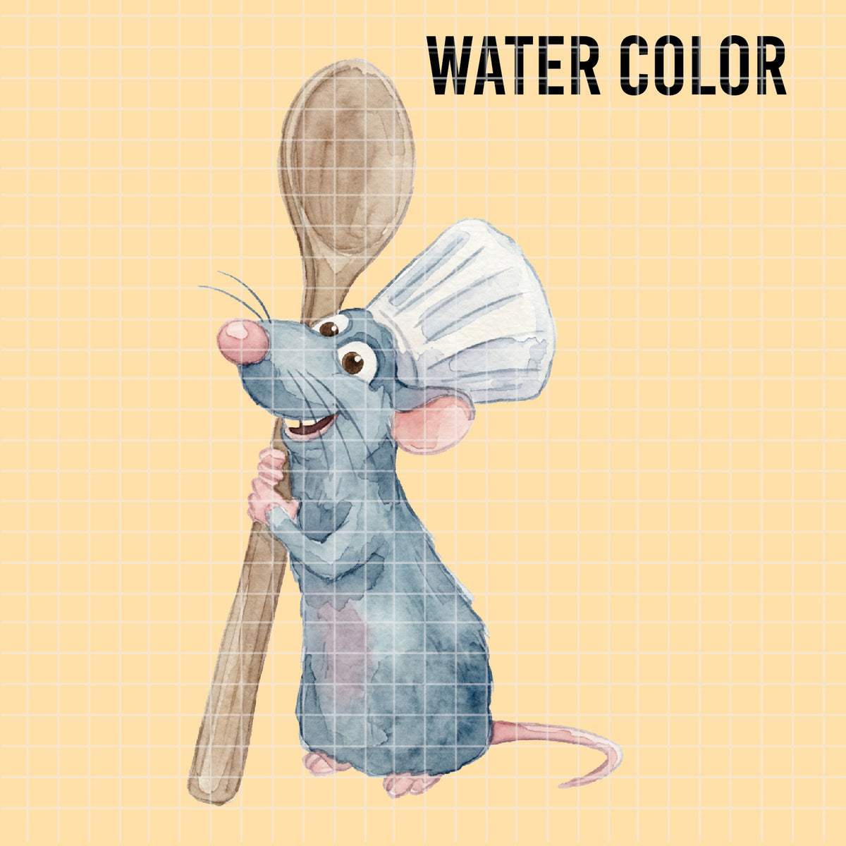 COD7330 - Ratatouille PNG bundle Watercolor, Disney clipart.