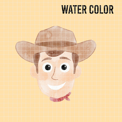 COD7334 - Toy Story characters PNG bundle Watercolor, Disney clipart.