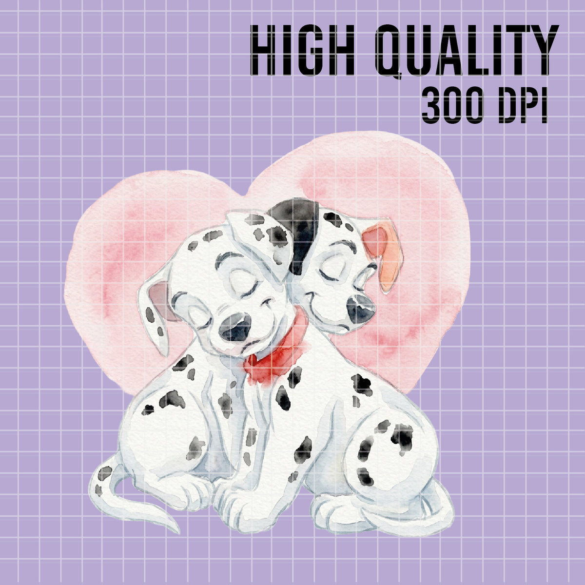 COD7336 - 101 Dalmatians PNG bundle Watercolor, Disney clipart.