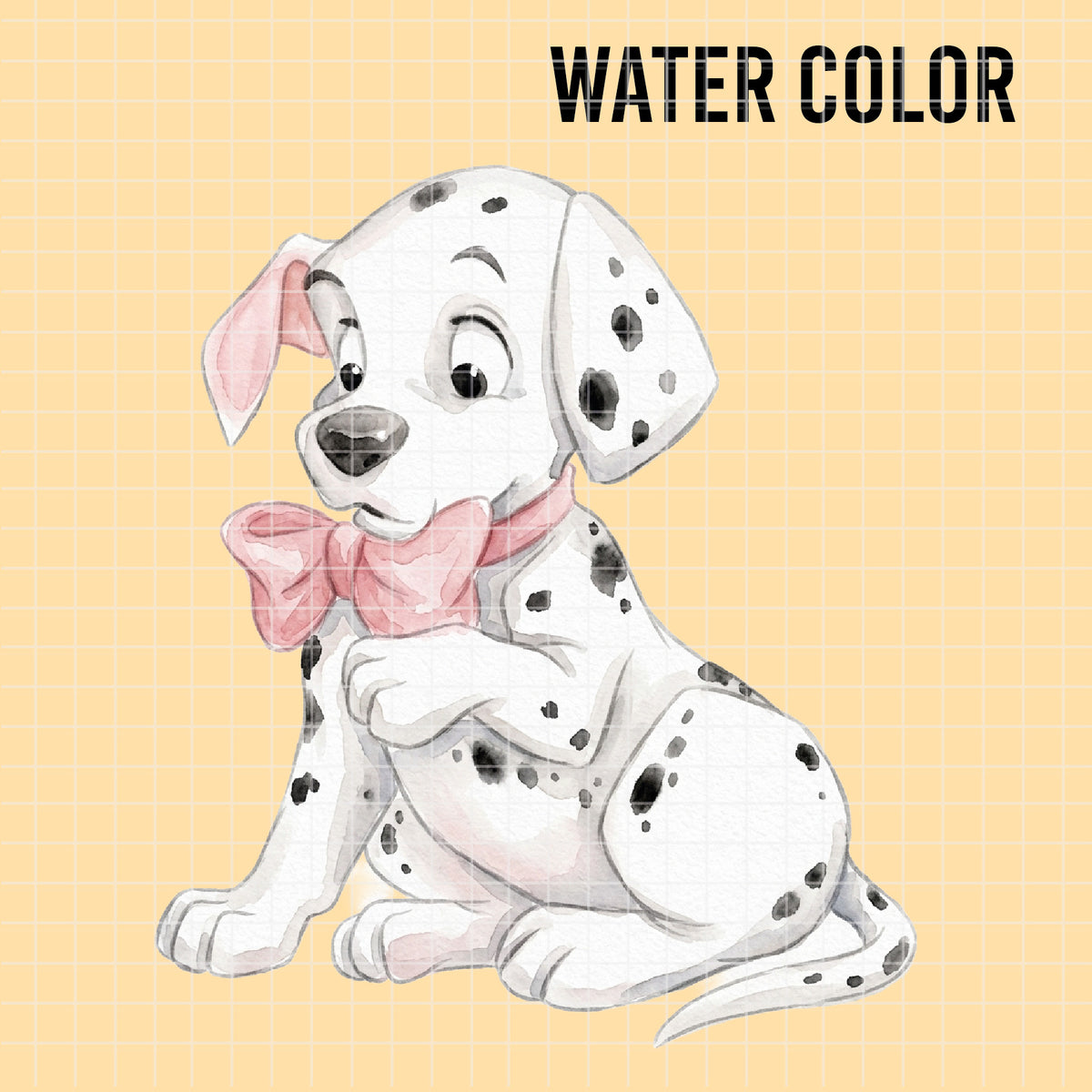 COD7338 - 101 Dalmatians PNG bundle Watercolor, Disney clipart.
