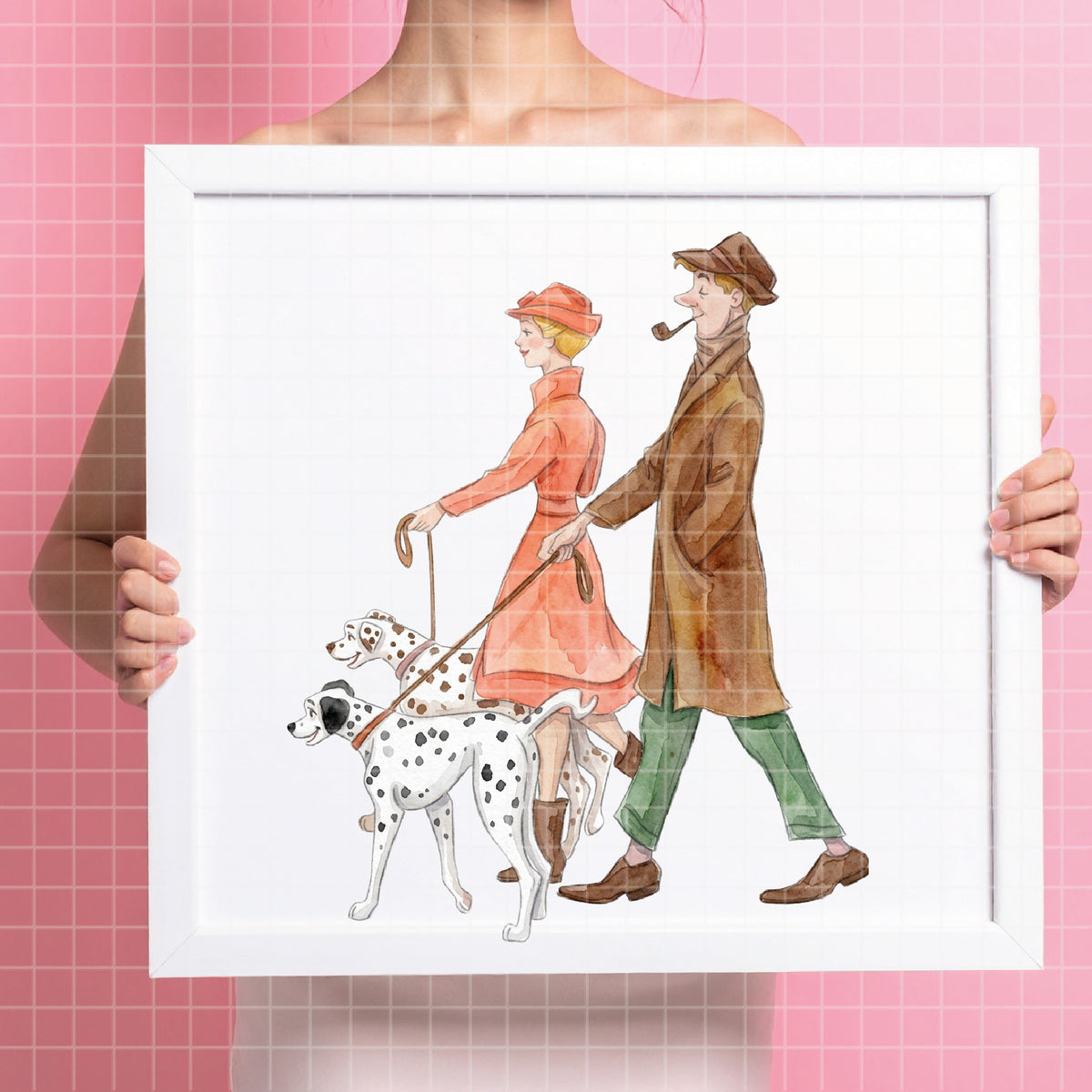 COD7338 - 101 Dalmatians PNG bundle Watercolor, Disney clipart.