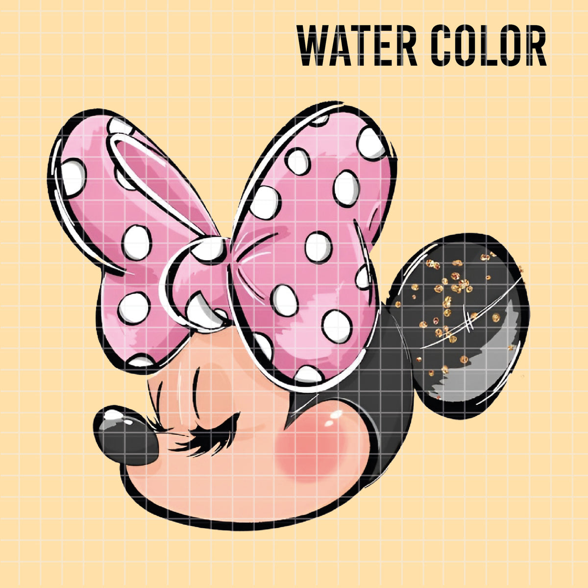 COD7340 - Minnie PNG bundle Watercolor, Disney clipart.