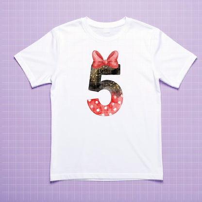 COD7342 - Minnie's Birthday PNG bundle Watercolor, Disney clipart.