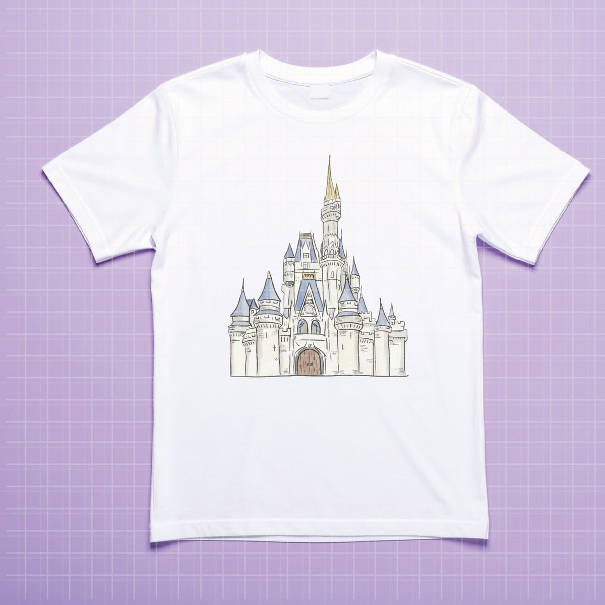 COD7344 - Disney Castle PNG bundle Watercolor, Disney clipart.