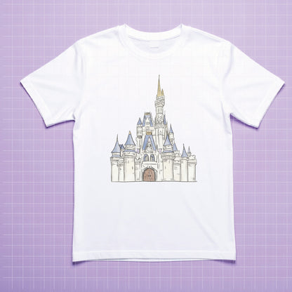 COD7344 - Disney Castle PNG bundle Watercolor, Disney clipart.