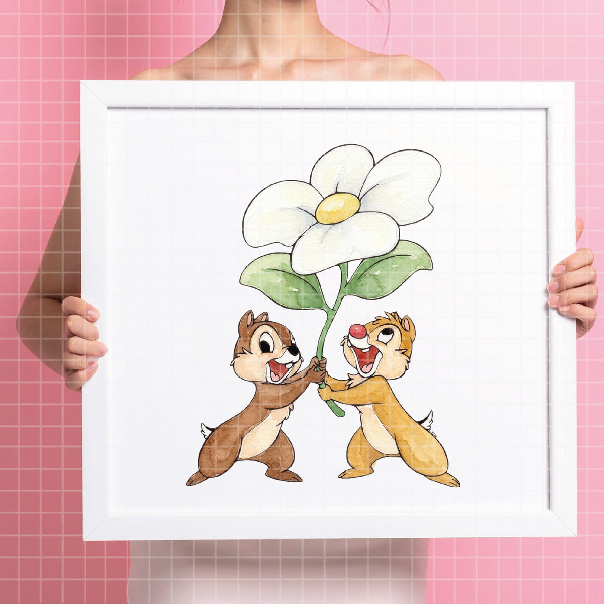 COD7349 - Chip & Dale PNG bundle Watercolor, Disney clipart.
