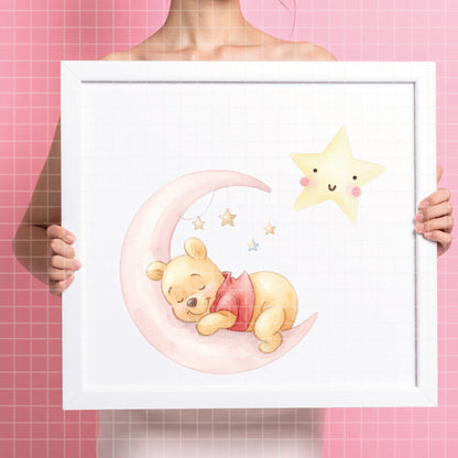 COD7357 - Winnie the Pooh PNG bundle Watercolor, Disney clipart.