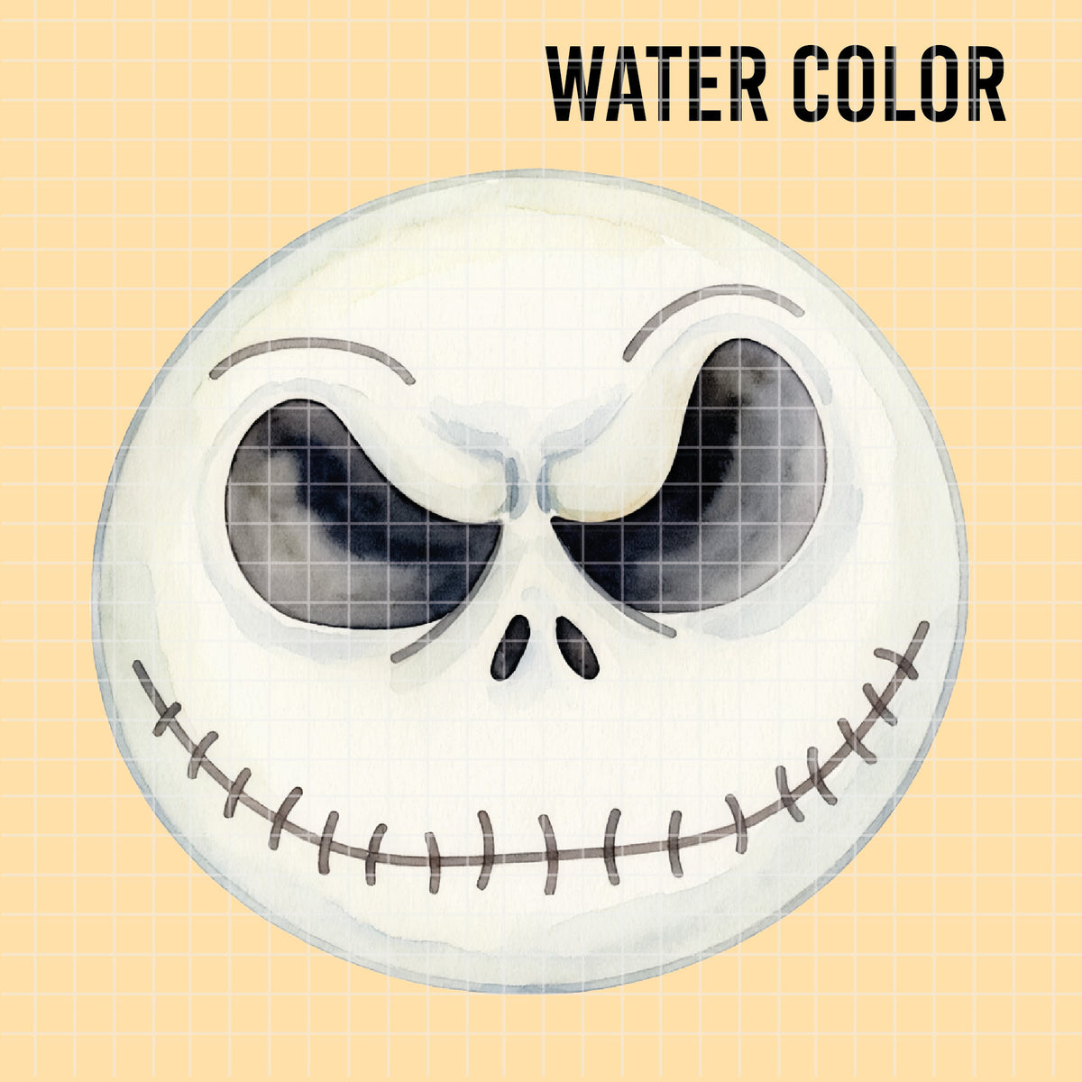 COD7363 - Jack Skellington PNG bundle Watercolor, Disney Halloween clipart.