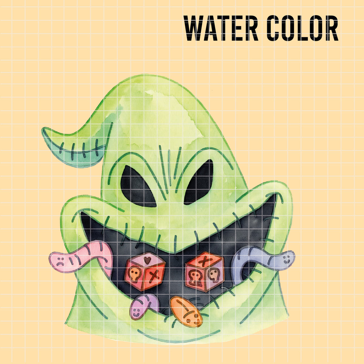 COD7366 - The Nightmare Before Christmas PNG bundle Watercolor, Disney Halloween clipart.