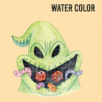 COD7366 - The Nightmare Before Christmas PNG bundle Watercolor, Disney Halloween clipart.