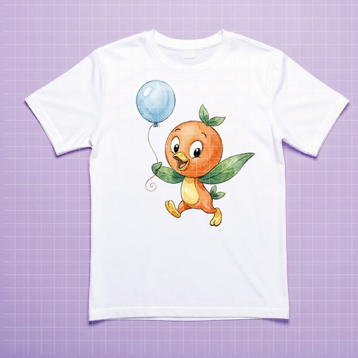 COD7391 - Orange Bird PNG bundle Watercolor, Disney clipart.