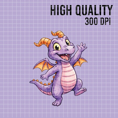 COD7397 - Baby Figment, one little Spark PNG bundle Watercolor, Disney clipart.