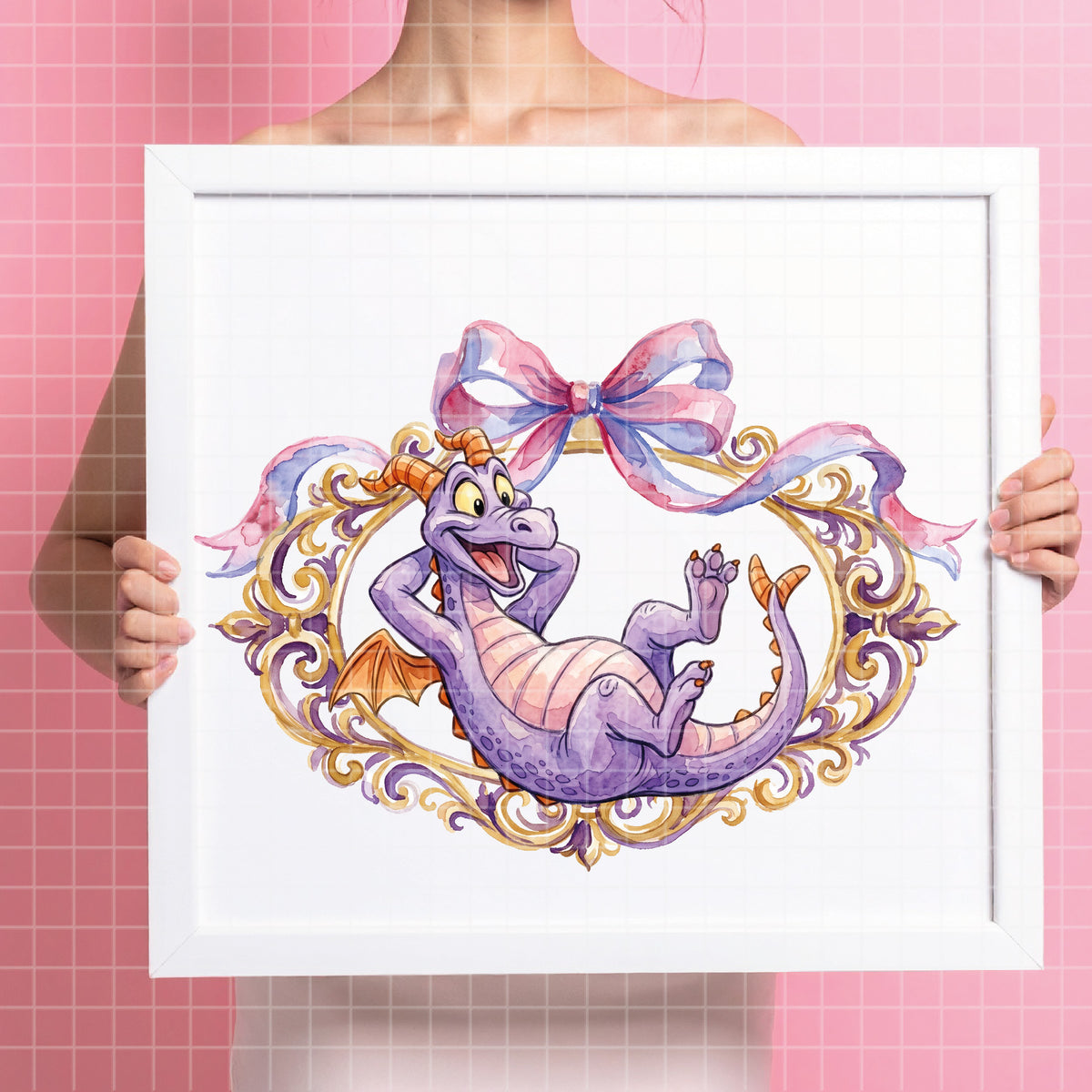 COD7397 - Baby Figment, one little Spark PNG bundle Watercolor, Disney clipart.