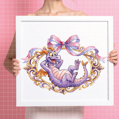 COD7397 - Baby Figment, one little Spark PNG bundle Watercolor, Disney clipart.