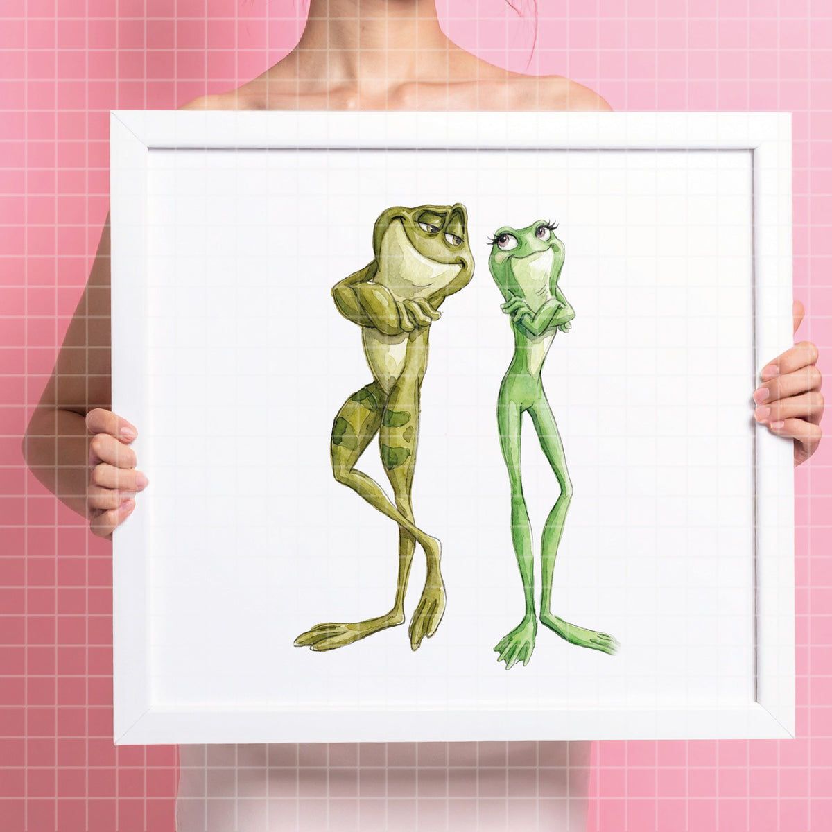 COD7400 - Princess Tiana & Prince Naveen PNG bundle Watercolor, Disney clipart.