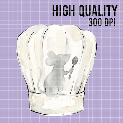COD7403 - Ratatouille PNG bundle Watercolor, Disney clipart.