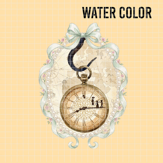 COD7405 - Peter Pan & Wendy PNG bundle Watercolor, Disney clipart.