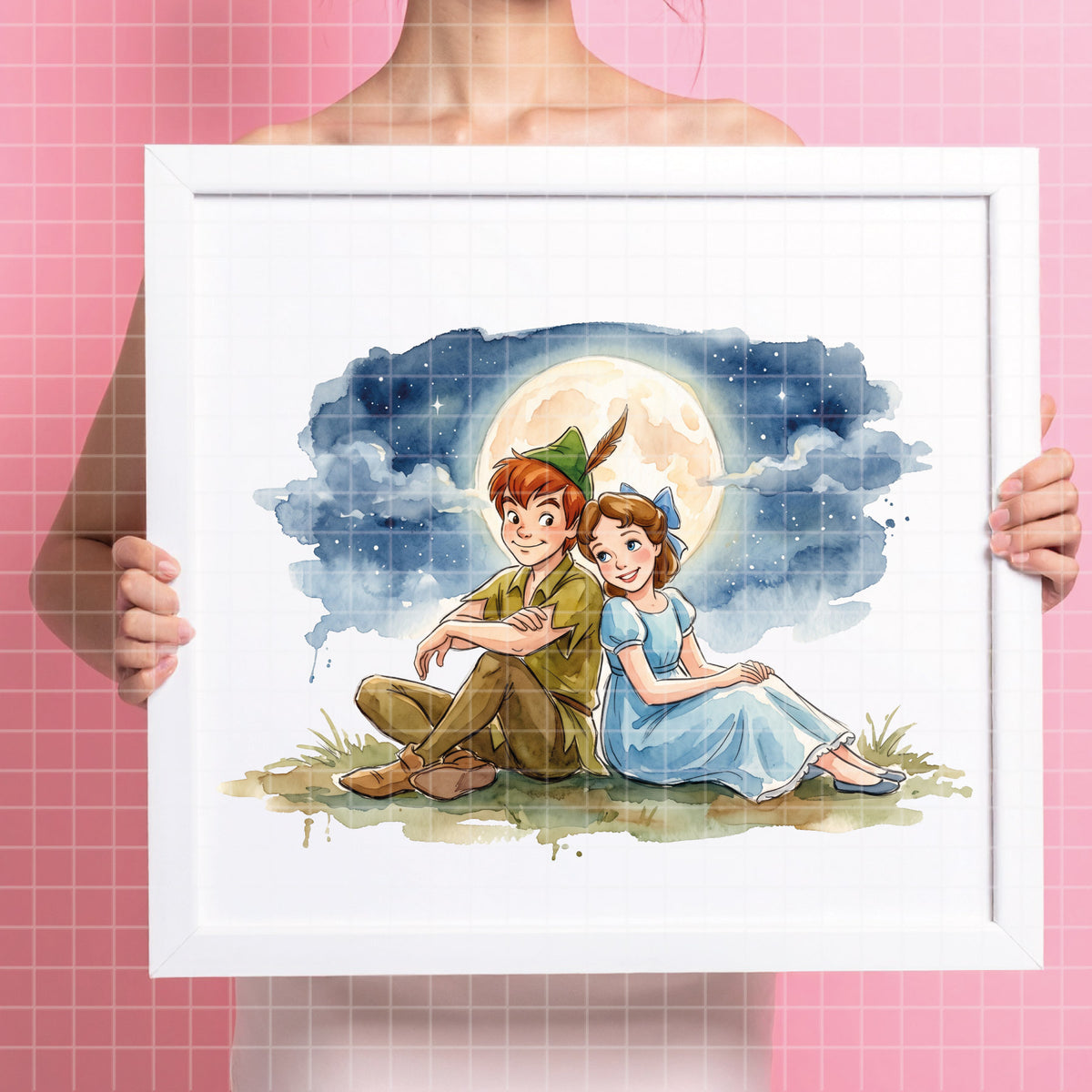 COD7408 - Peter Pan's World PNG bundle Watercolor, Disney clipart.