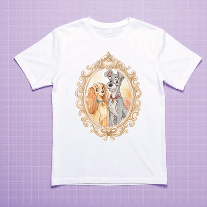 COD7419 - Lady and the Tramp Watercolor PNG bundle, Disney packs