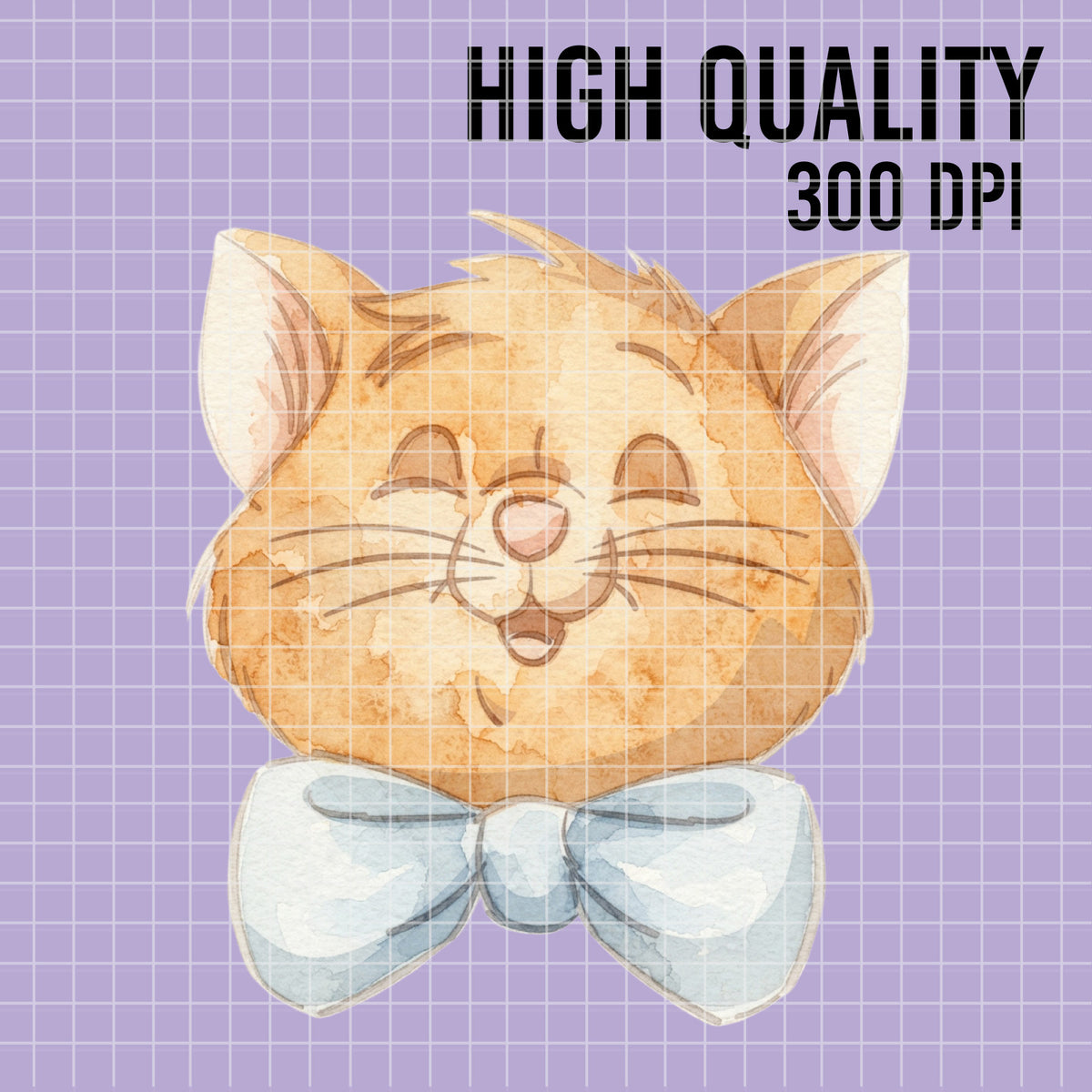 COD7425 - The aristocats Watercolor PNG bundle, Disney clipart packs