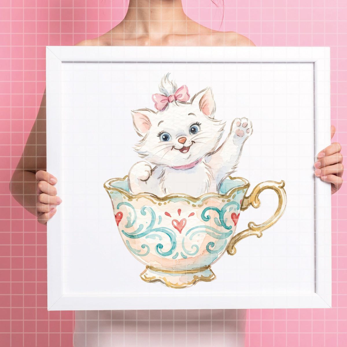COD7428 - Marie Watercolor PNG bundle, Disney clipart packs