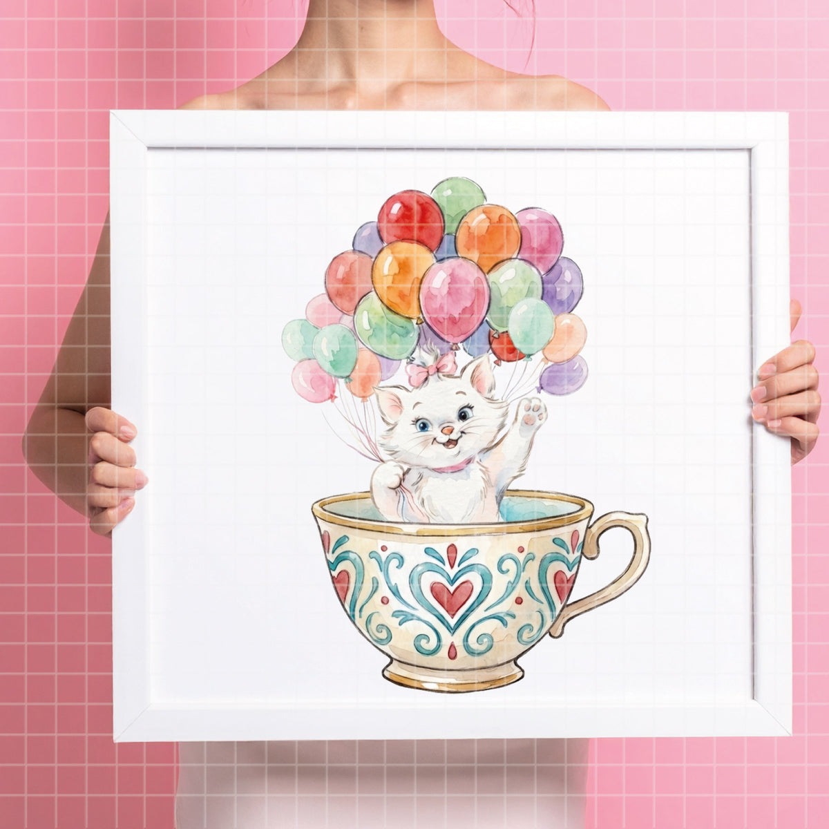 COD7430 - Marie Watercolor PNG bundle, Disney clipart packs