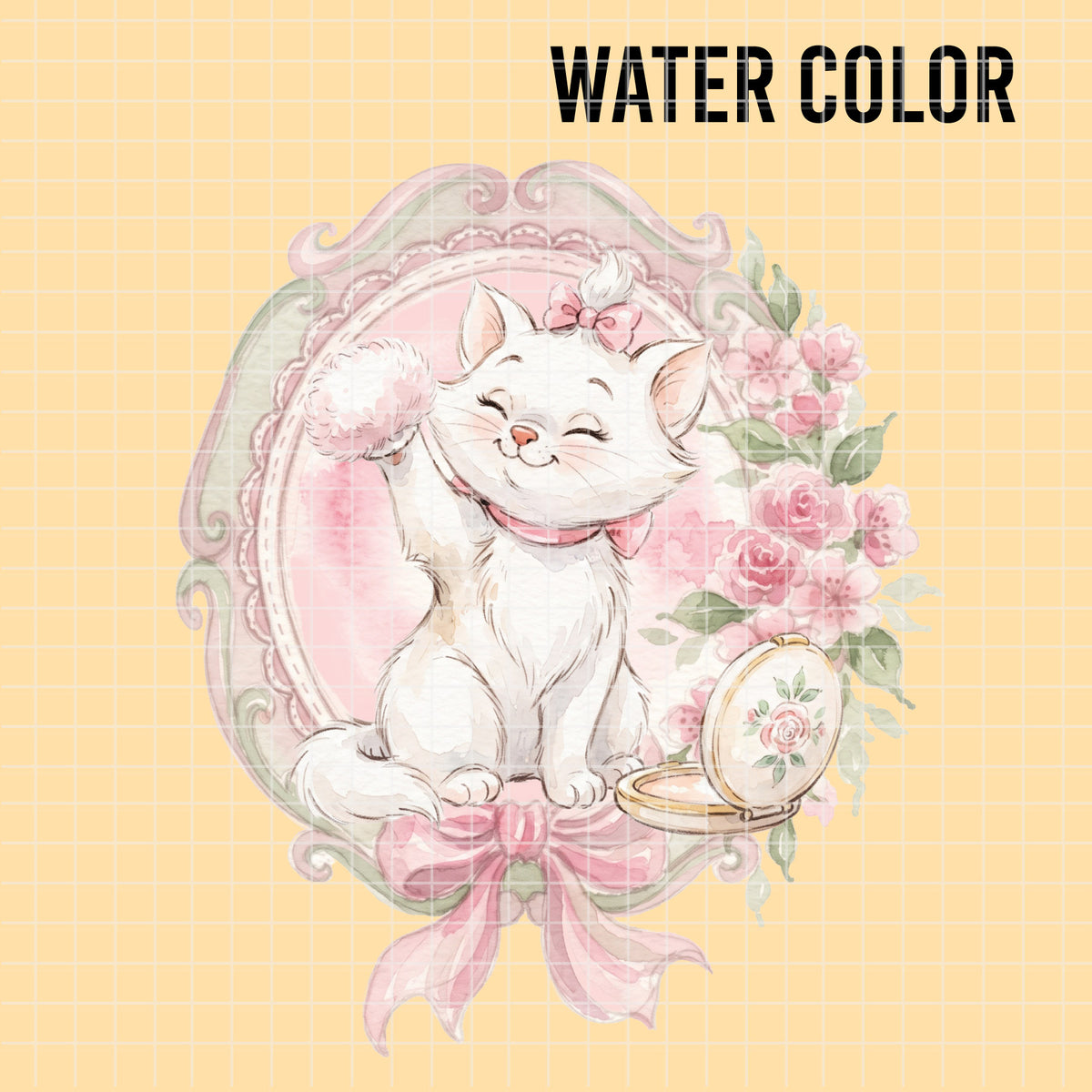 COD7432 - Marie Watercolor PNG bundle, Disney clipart packs