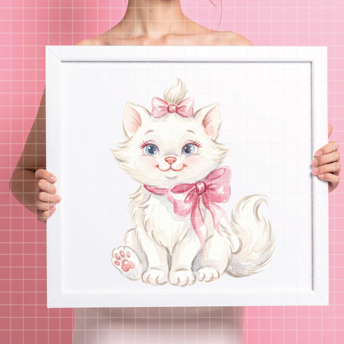 COD7432 - Marie Watercolor PNG bundle, Disney clipart packs