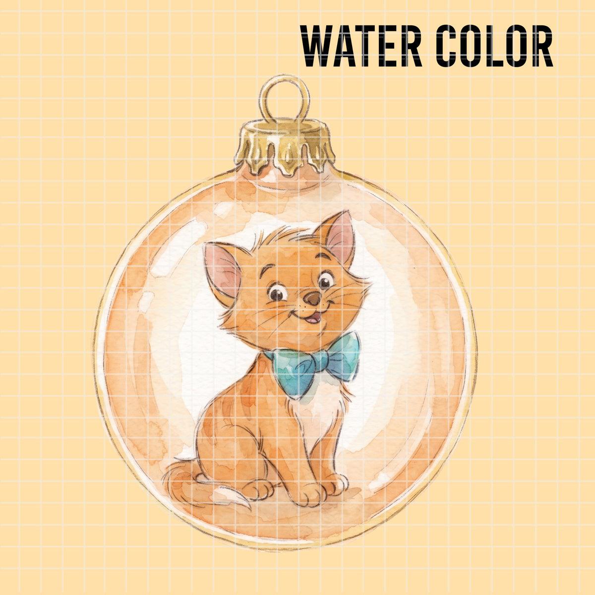 COD7436 - The aristocats Watercolor PNG bundle, Disney clipart packs