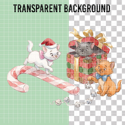 COD7436 - The aristocats Watercolor PNG bundle, Disney clipart packs
