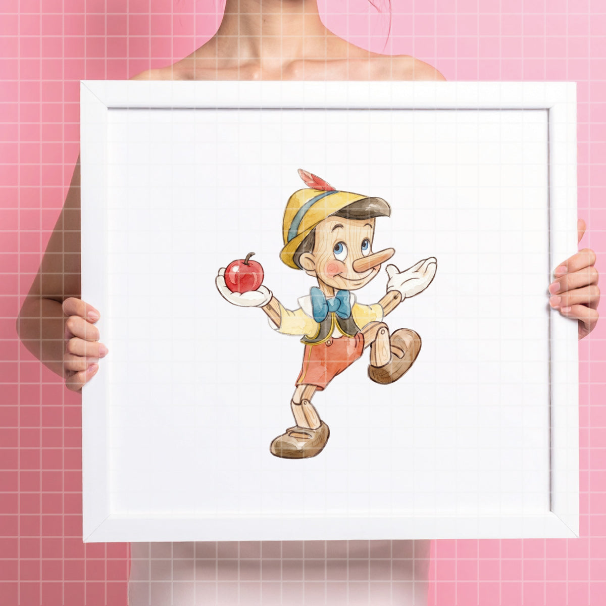 COD7457 - Pinocchio & Friends Watercolor PNG bundle, Disney clipart packs.