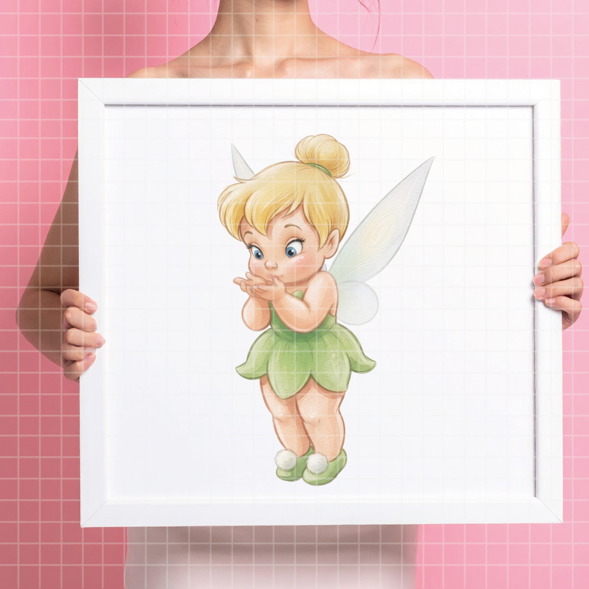 COD7478 - Baby Tinker Bell Watercolor PNG bundle, Disney clipart packs.