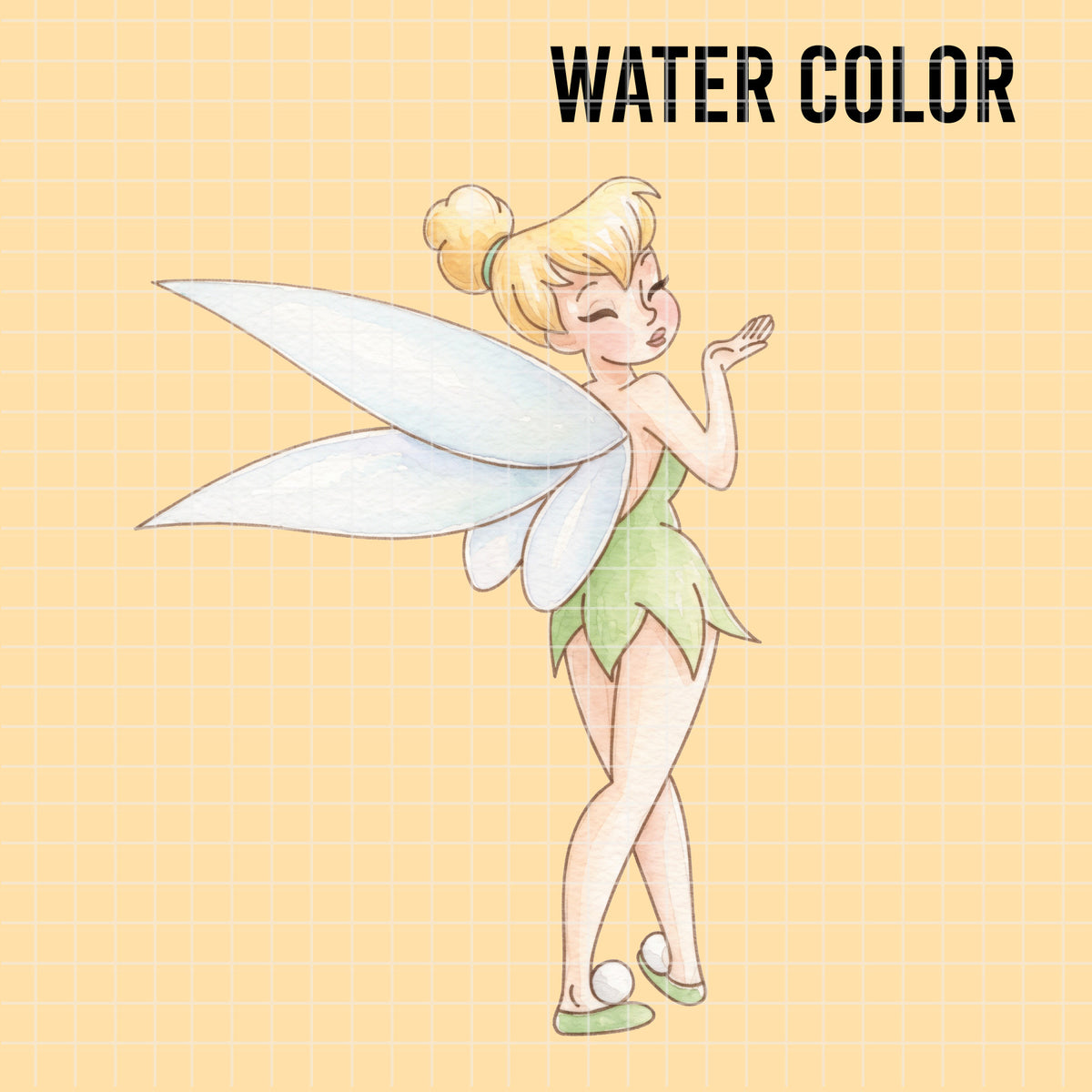 COD7480 - Tinker Bell Watercolor PNG bundle, Disney clipart packs.