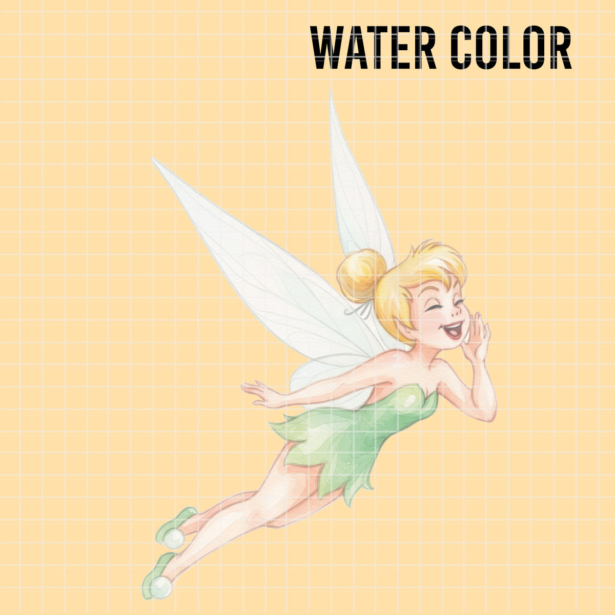 COD7481 - Tinker Bell Watercolor PNG bundle, Disney clipart packs.