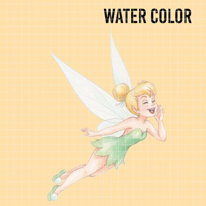 COD7481 - Tinker Bell Watercolor PNG bundle, Disney clipart packs.